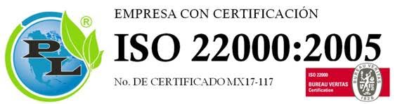 Filtraperl es un producto con certificación ISO 9001:2008 e ISO 22000:2005.